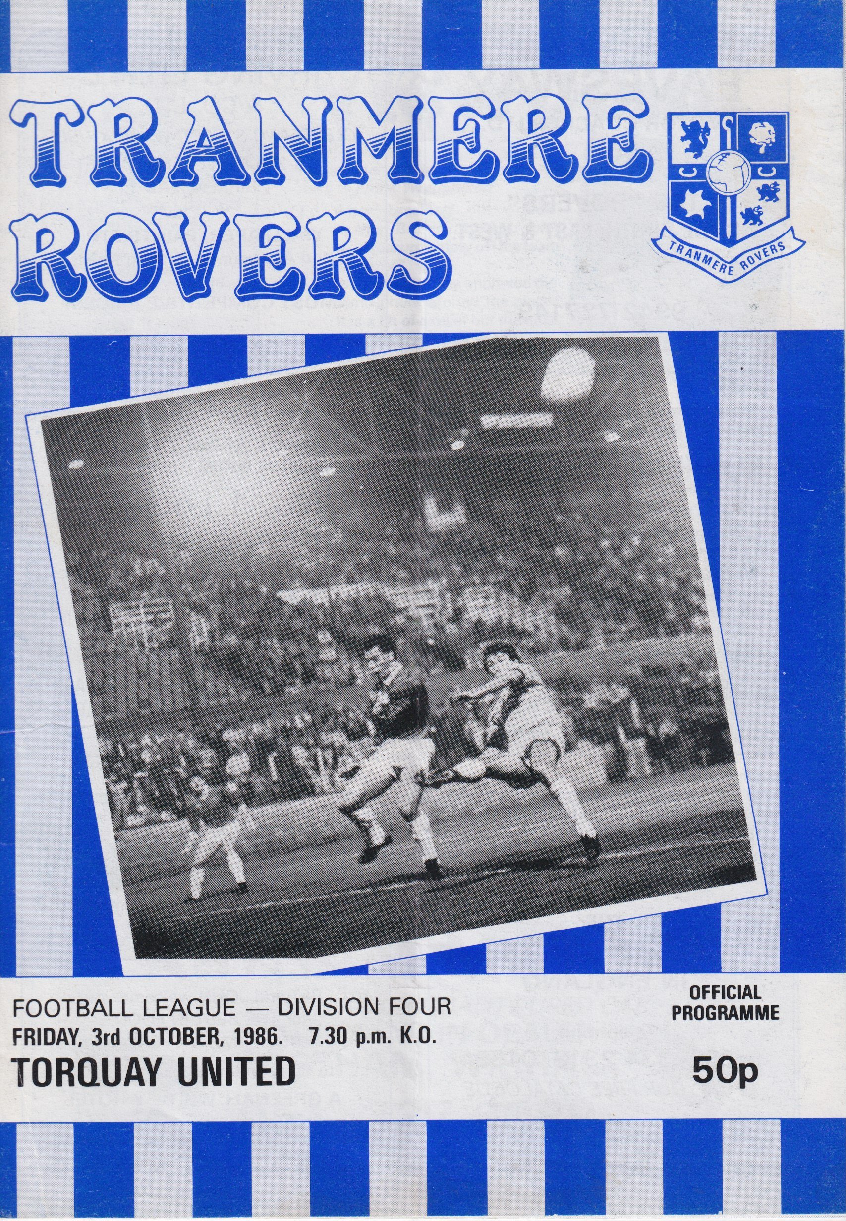 Tranmere Rovers v Torquay United match programme